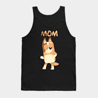 Bluey Mom Brown Tank Top